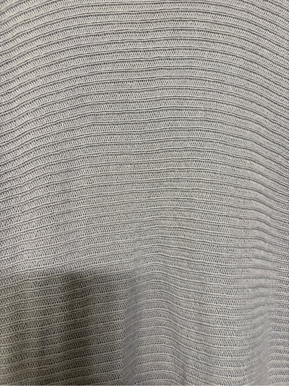 WHBM Light Gray Ribbed Knit Top - Picture 6 of 10